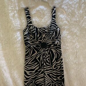 Enfocus zebra print maxi dress